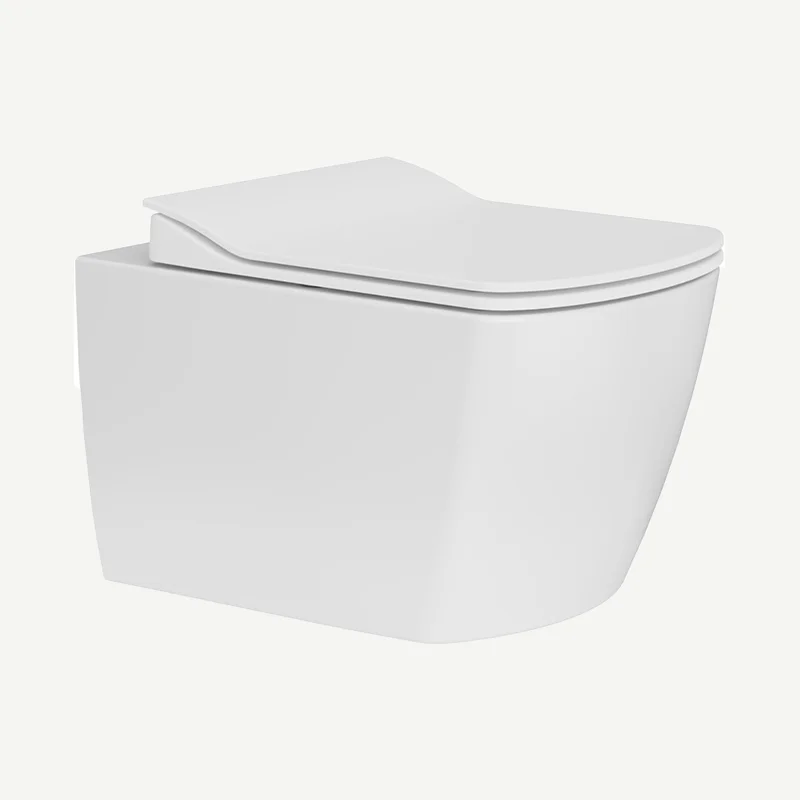 Creavit Elegant Dusch-WC | weiss + WC Deckel | Duroplast | Soft Close