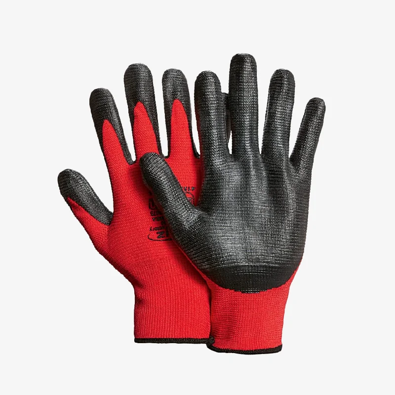 20Paket/Karton - Arbeitshandschuhe Nitril Rot